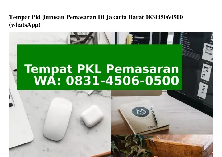 tempat pkl jurusan pemasaran di jakarta barat