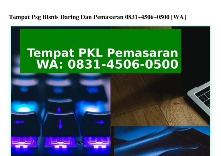 tempat psg bisnis daring dan pemasaran 0831 4506