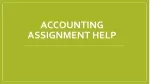 Accounting Assignment Help - slide 1