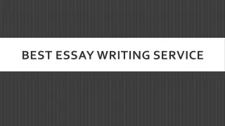 best essay writing service