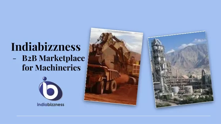 indiabizzness b2b marketplace for machineries