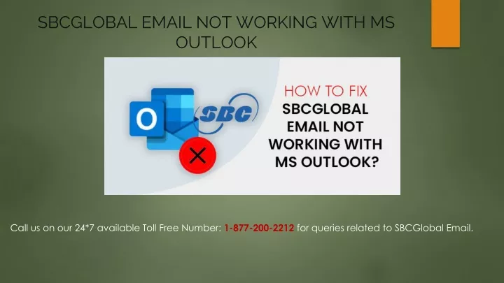 sbcglobal email not working with ms outlook