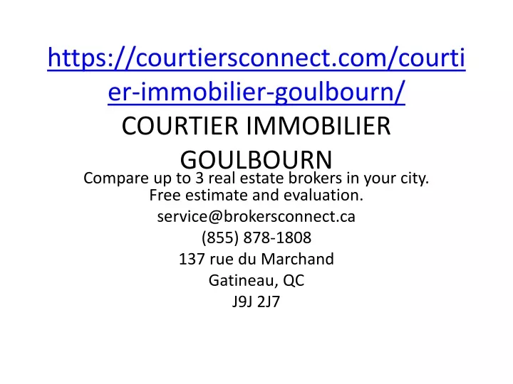 https courtiersconnect com courtier immobilier goulbourn courtier immobilier goulbourn