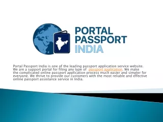 Best Online Passport Application Portal