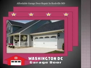 Affordable Garage Door Repair In Rockville MD