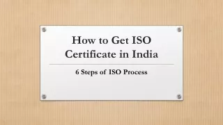 How to Get ISO Certificate in India - 6 Steps of ISO Process | Qzeal