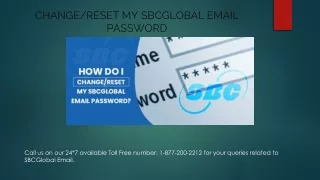 Change/Reset my SBCGlobal Email Password 1-877-200-2212