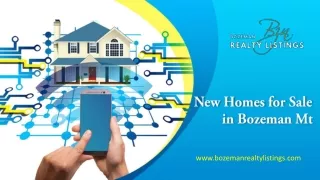 New Homes for Sale in Bozeman Mt