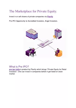 the marketplace for private equity