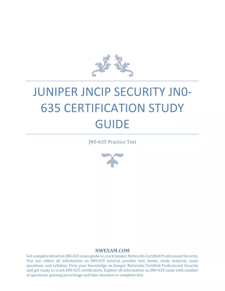 juniper jncip security jn0 635 certification