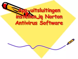 app uitsluitingen instellen in norton antivirus software