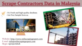scrape contractors data in malaysia