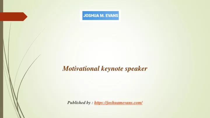motivational keynote speaker published by https