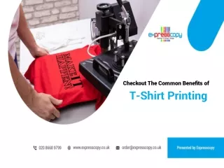 Checkout The Common Benefits Of T-Shirt Printing