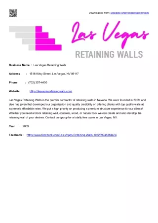 Las Vegas Retaining Walls
