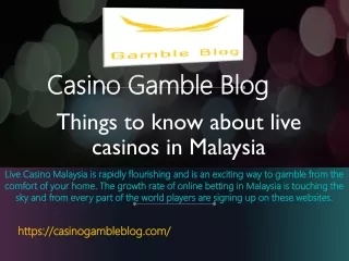 乐博, Live Casino Malaysia