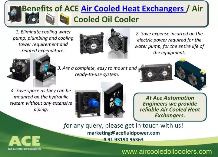 benefits of ace air cooled heat exchangers