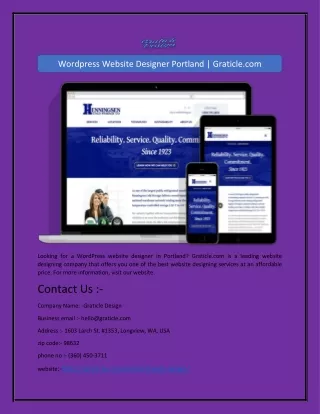 Wordpress Website Designer Portland | Graticle.com