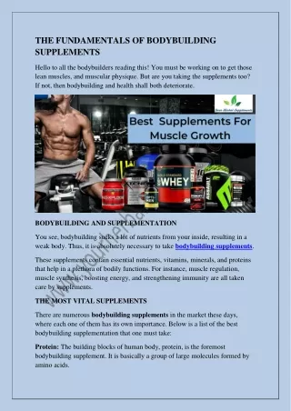 Best Bodybuilding Supplements Store