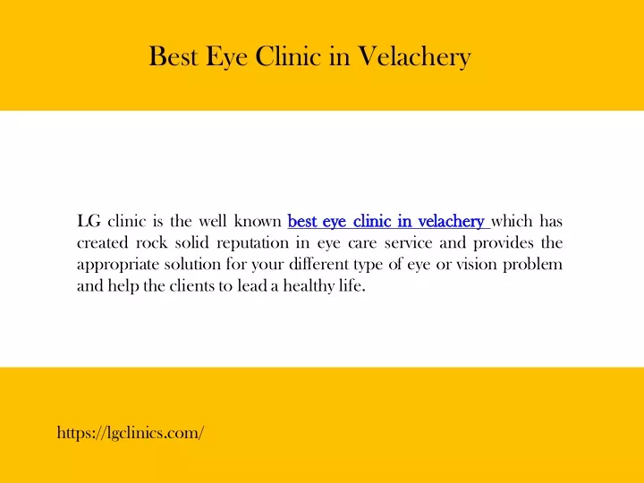 best eye clinic in velachery