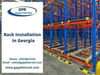 Rack Installation in Georgia – Gapalletrack