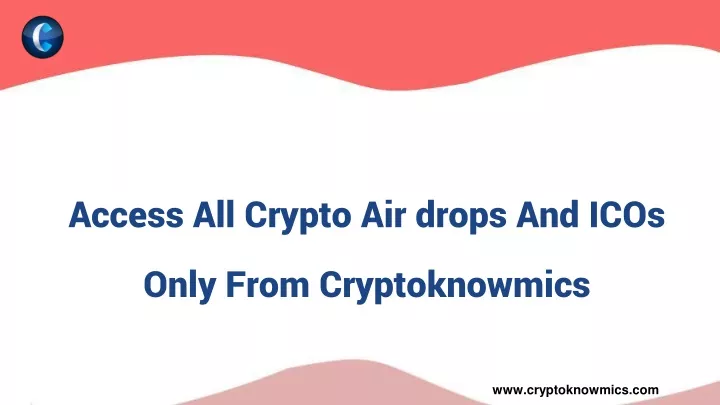 access all crypto air drops and icos only from