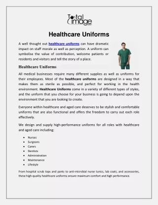 healthcare uniforms a well thought out healthcare