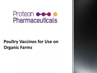 Poultry Vaccines for Use on Organic Farms