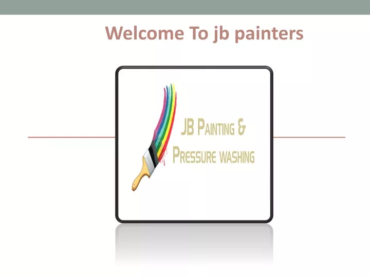 welcome to jb painters