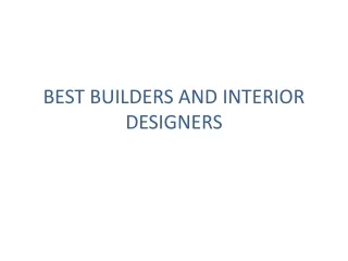 best builders and interior designers