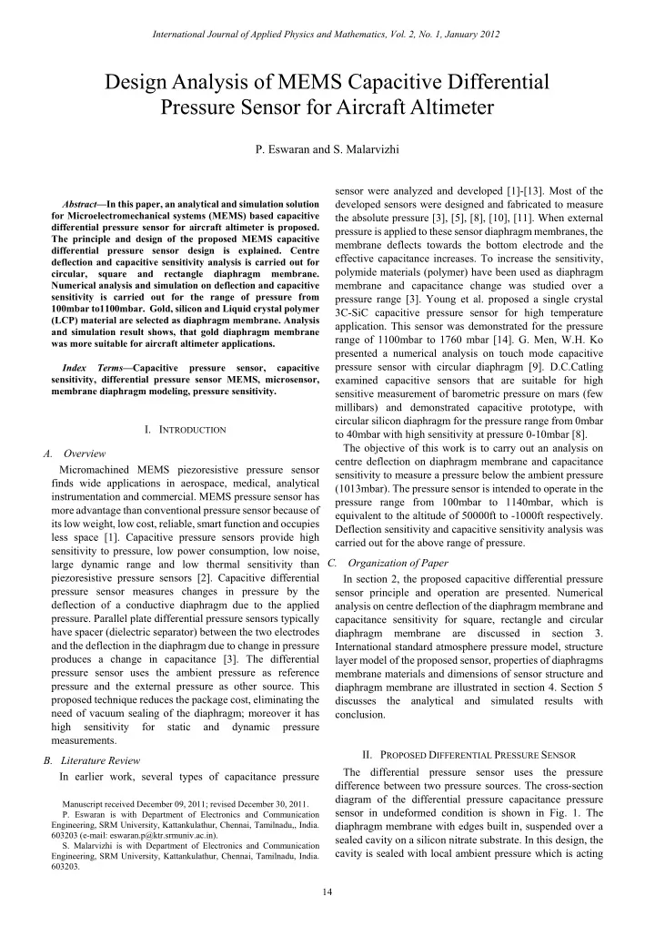 international journal of applied physics