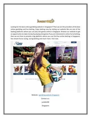 looking for the best online gambling website