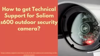 how to get technical support for soliom s600