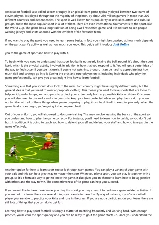 9 Things To Do Immediately About Learn Soccer
