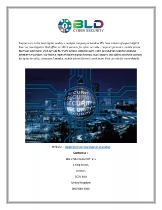 ldcyber com is the best digital evidence analysis