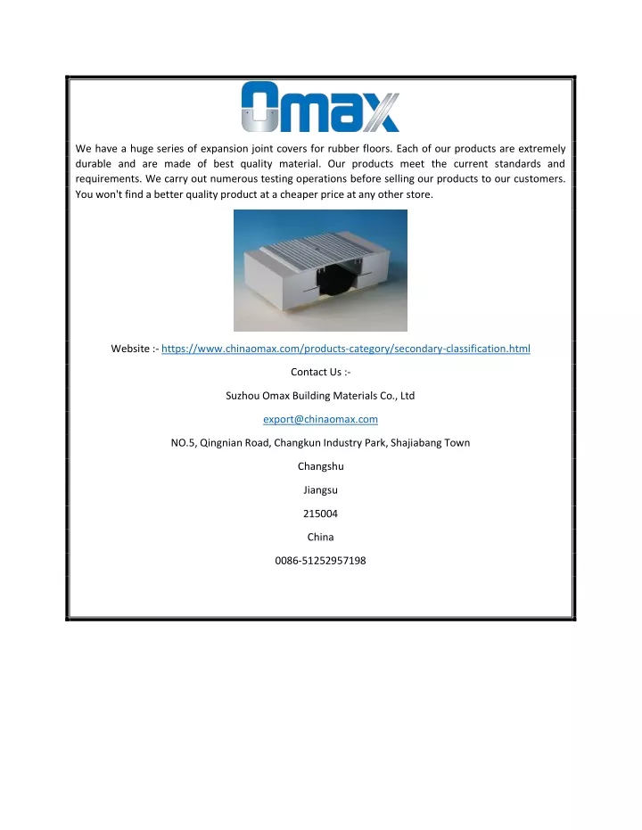 we have a huge series of expansion joint covers