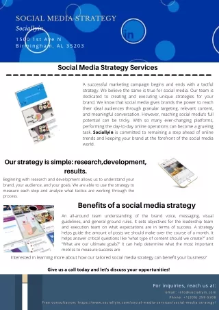 Social Media Strategy | Sociallyin