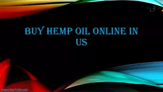 Buy Hemp Oil Online In US