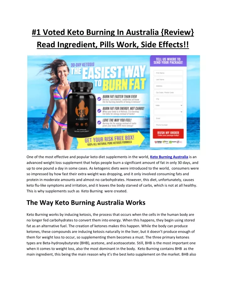 1 voted keto burning in australia review read