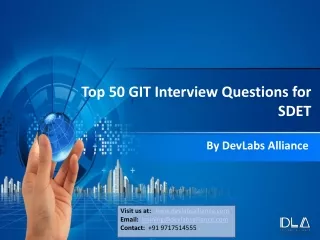 top 50 git interview questions for sdet