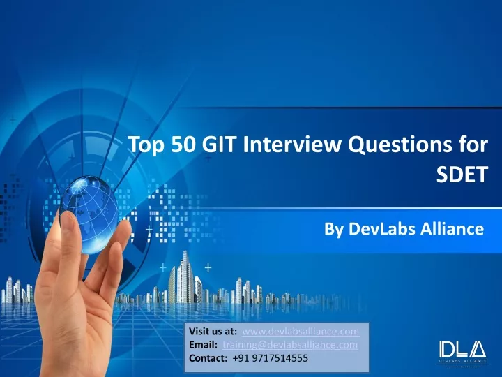 top 50 git interview questions for sdet