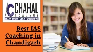 Best IAS Coaching in Chandigarh - Chahal Academy