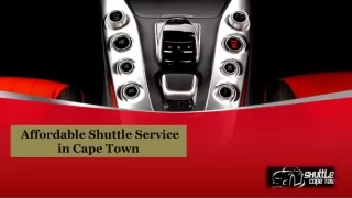 Affordable Shuttle Service in Cape Town