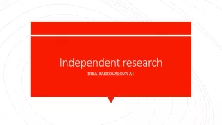 independent research