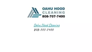 Restaurant Hood Cleaning Honolulu Hawaii | 808-707-7400