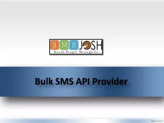 SMS API Provider In Hyderabad, API integration Services in Hyderabad – SMSjosh