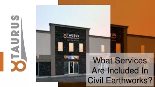 what services are included in civil earthworks