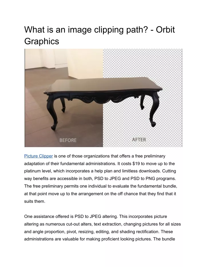 what is an image clipping path orbit graphics
