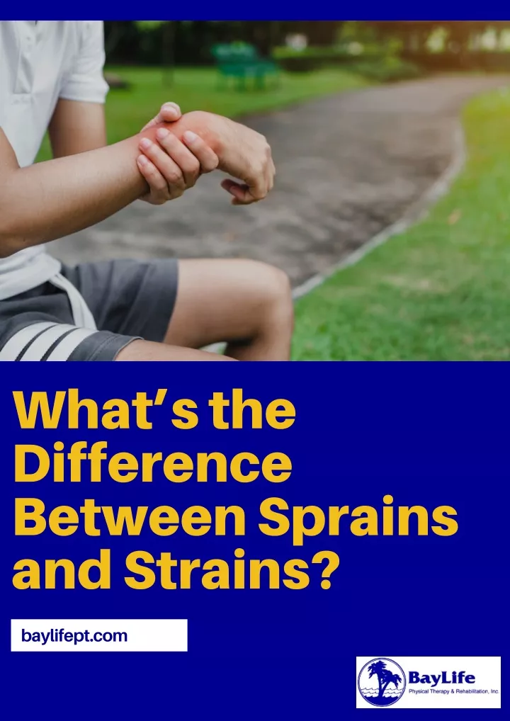 what s the difference between sprains and strains