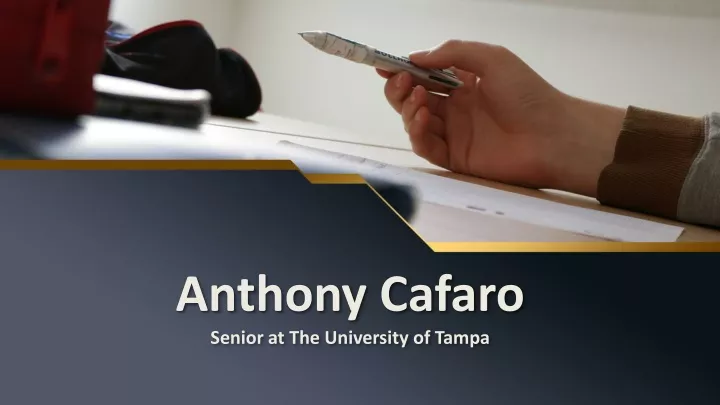 anthony cafaro senior at the university of tampa